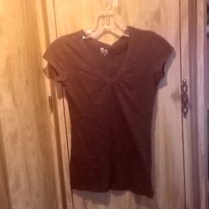 Brown V-neck Tshirt